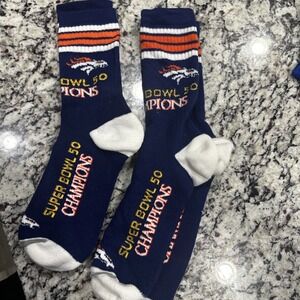 Denver Broncos Super Bowl 50 Champion  Socks  NFL Thick‎ Warm